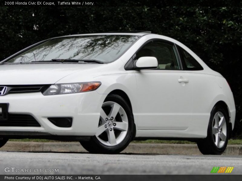 Taffeta White / Ivory 2008 Honda Civic EX Coupe