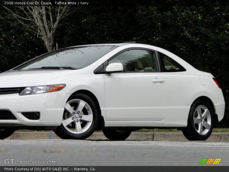 Taffeta White / Ivory 2008 Honda Civic EX Coupe