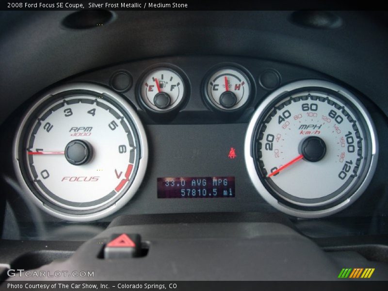 Silver Frost Metallic / Medium Stone 2008 Ford Focus SE Coupe