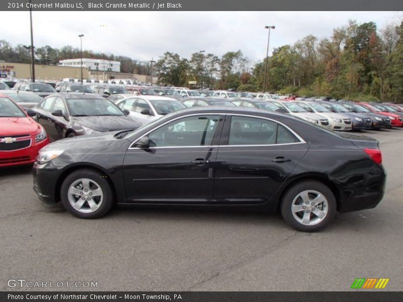 Black Granite Metallic / Jet Black 2014 Chevrolet Malibu LS