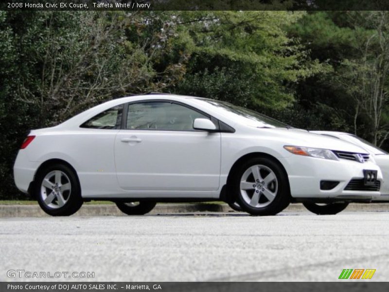 Taffeta White / Ivory 2008 Honda Civic EX Coupe