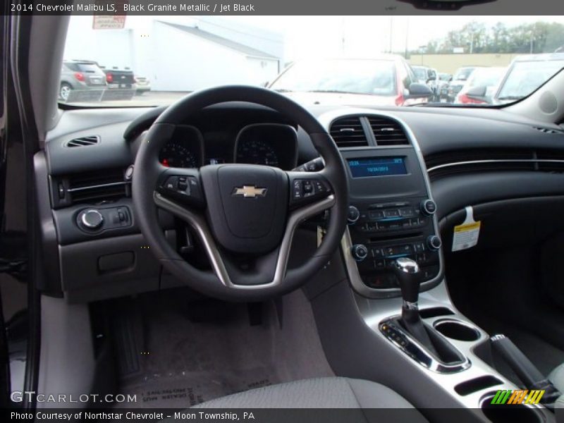 Black Granite Metallic / Jet Black 2014 Chevrolet Malibu LS