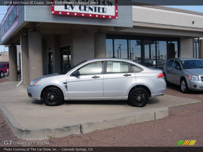 Silver Frost Metallic / Medium Stone 2008 Ford Focus SE Coupe