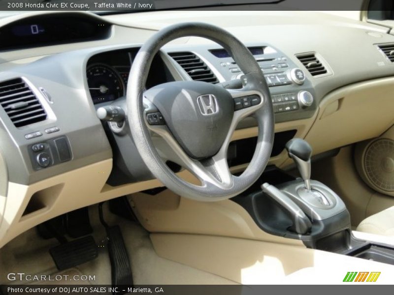 Taffeta White / Ivory 2008 Honda Civic EX Coupe