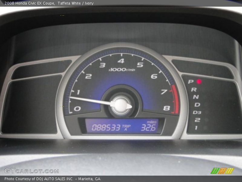 Taffeta White / Ivory 2008 Honda Civic EX Coupe