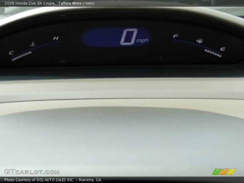 Taffeta White / Ivory 2008 Honda Civic EX Coupe