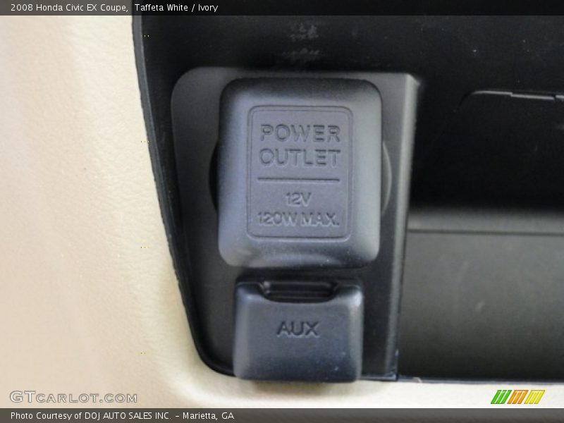 Taffeta White / Ivory 2008 Honda Civic EX Coupe