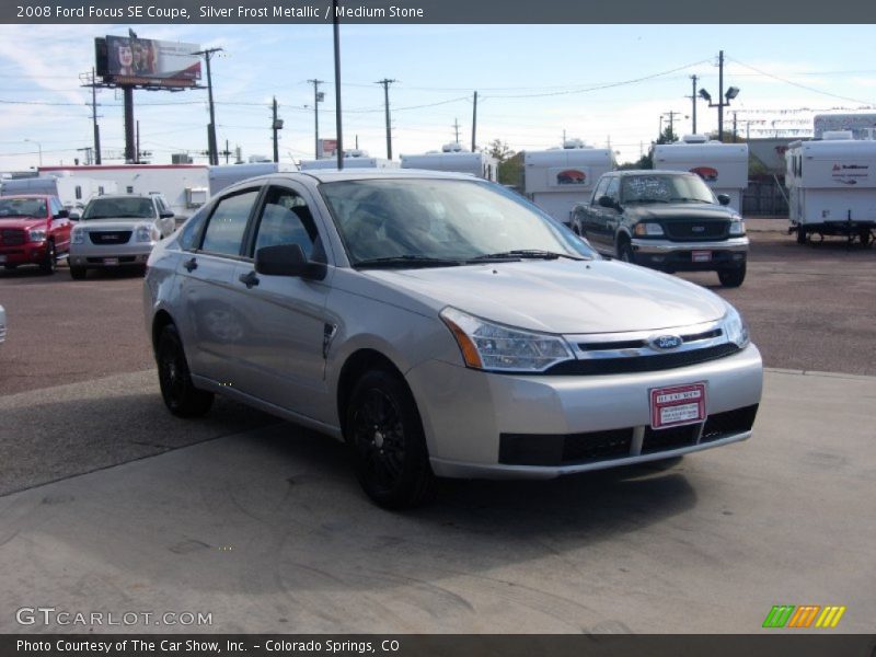 Silver Frost Metallic / Medium Stone 2008 Ford Focus SE Coupe