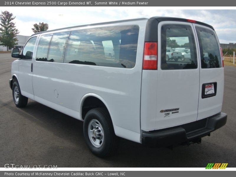 Summit White / Medium Pewter 2014 Chevrolet Express 2500 Cargo Extended WT