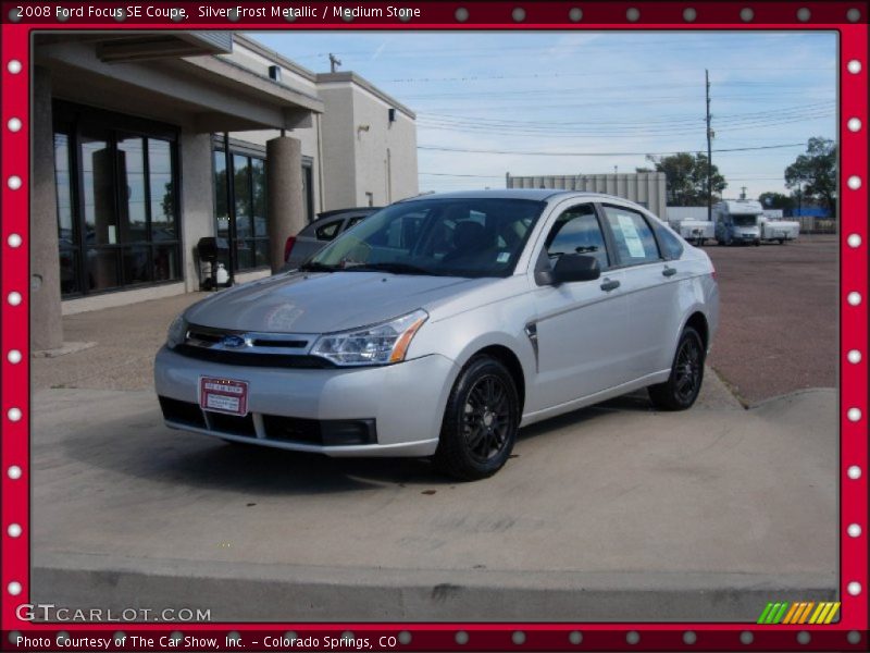 Silver Frost Metallic / Medium Stone 2008 Ford Focus SE Coupe