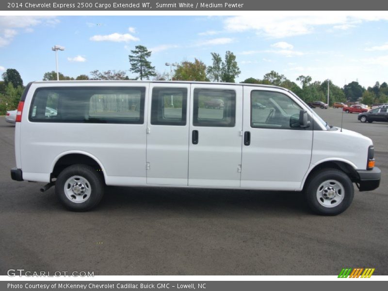Summit White / Medium Pewter 2014 Chevrolet Express 2500 Cargo Extended WT
