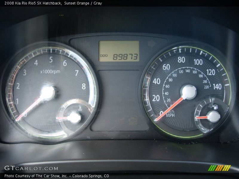 Sunset Orange / Gray 2008 Kia Rio Rio5 SX Hatchback