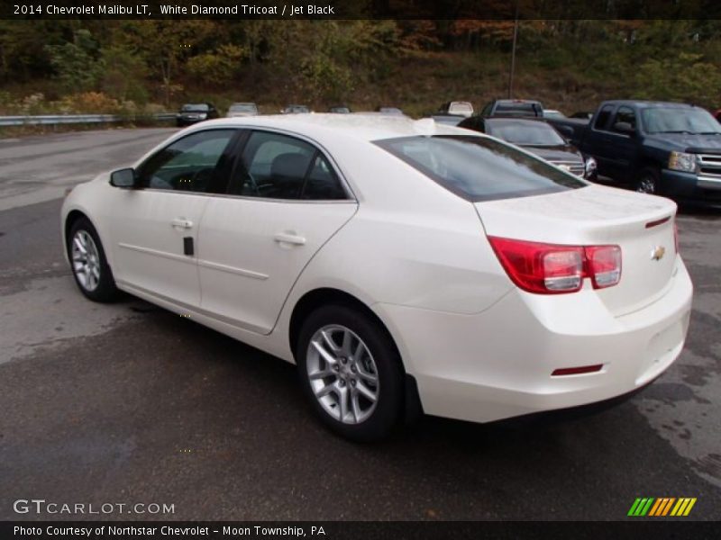 White Diamond Tricoat / Jet Black 2014 Chevrolet Malibu LT