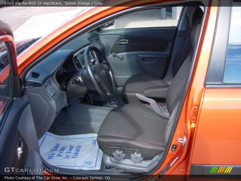 Sunset Orange / Gray 2008 Kia Rio Rio5 SX Hatchback