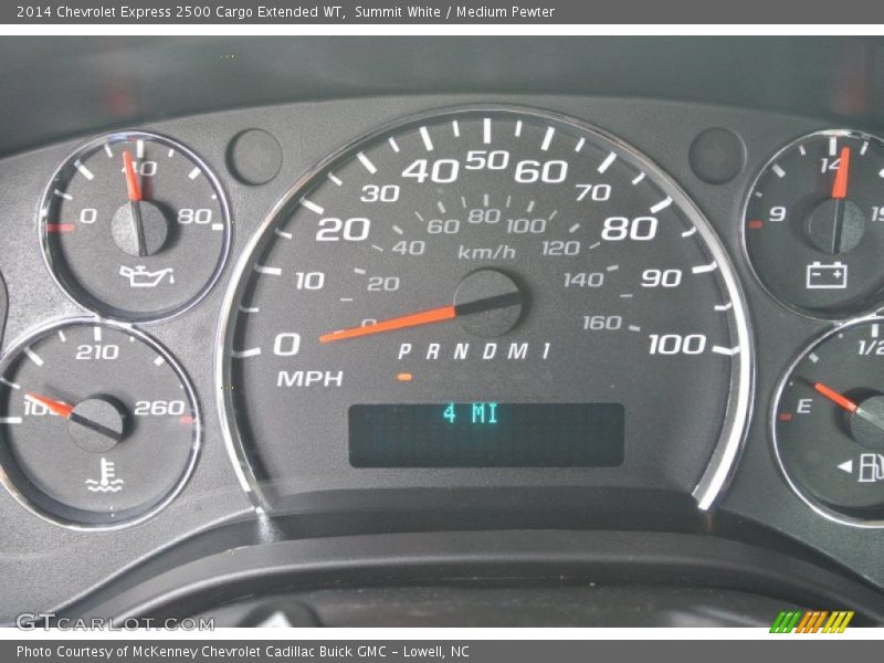 Summit White / Medium Pewter 2014 Chevrolet Express 2500 Cargo Extended WT