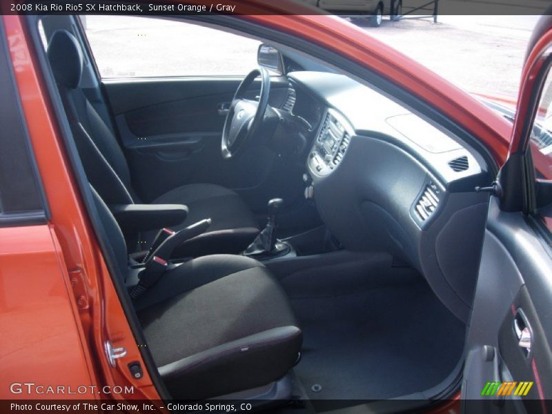 Sunset Orange / Gray 2008 Kia Rio Rio5 SX Hatchback