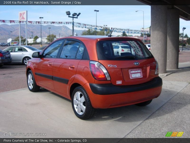 Sunset Orange / Gray 2008 Kia Rio Rio5 SX Hatchback