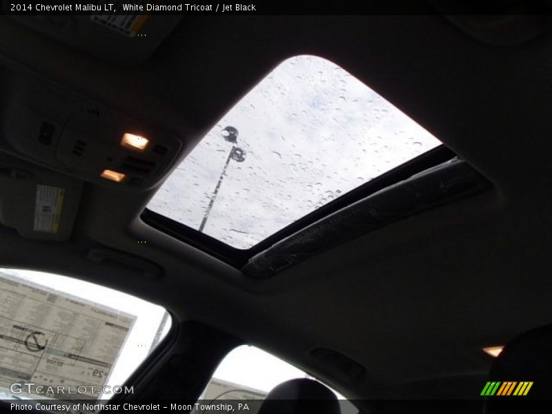 White Diamond Tricoat / Jet Black 2014 Chevrolet Malibu LT