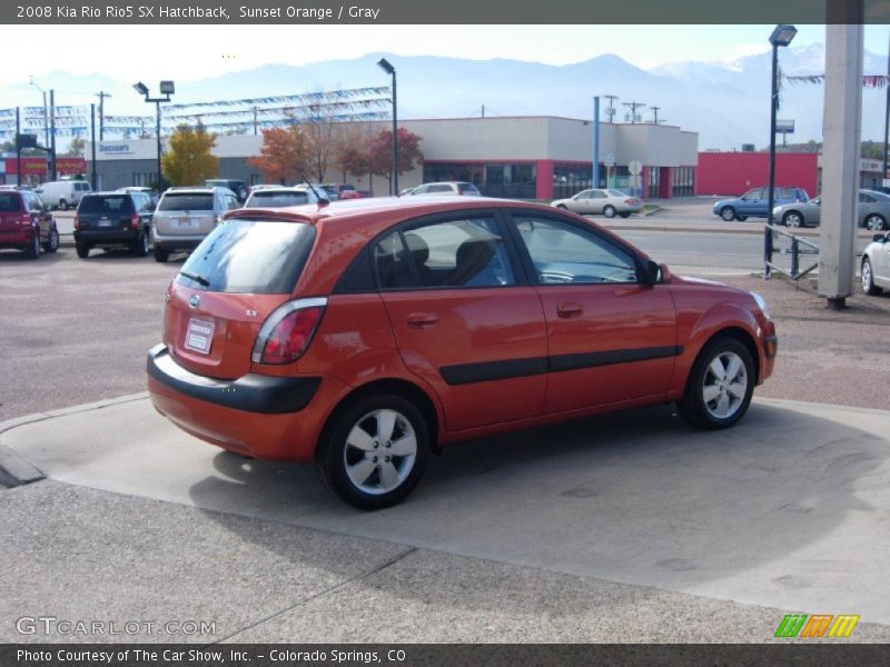 Sunset Orange / Gray 2008 Kia Rio Rio5 SX Hatchback