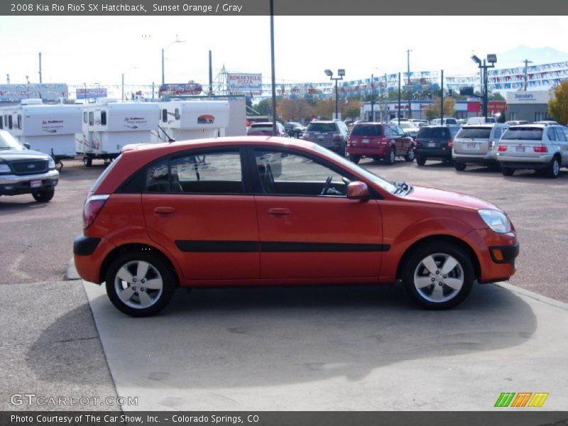 Sunset Orange / Gray 2008 Kia Rio Rio5 SX Hatchback