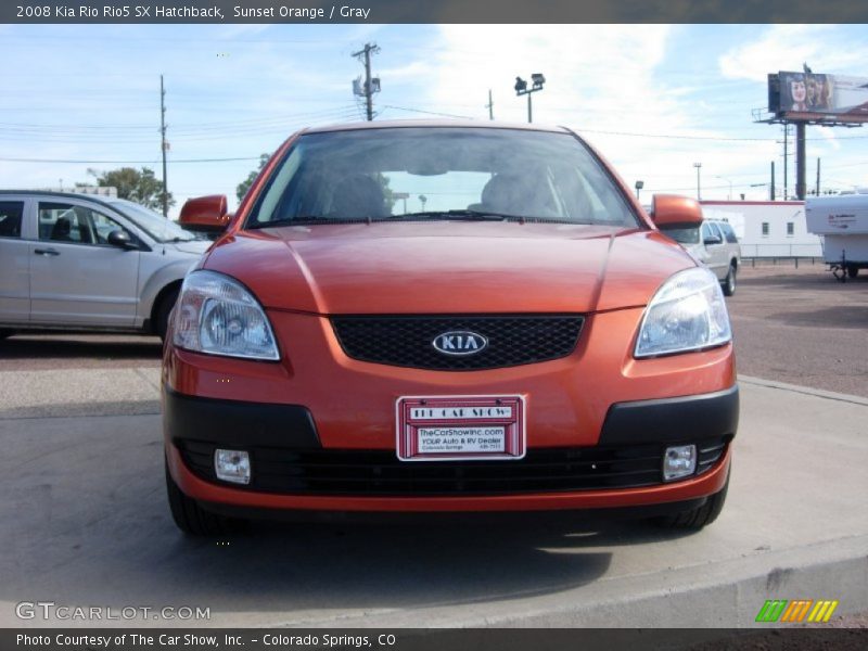 Sunset Orange / Gray 2008 Kia Rio Rio5 SX Hatchback