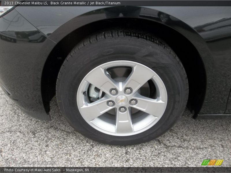 Black Granite Metallic / Jet Black/Titanium 2013 Chevrolet Malibu LS