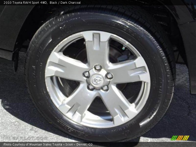 Black / Dark Charcoal 2010 Toyota RAV4 Sport 4WD