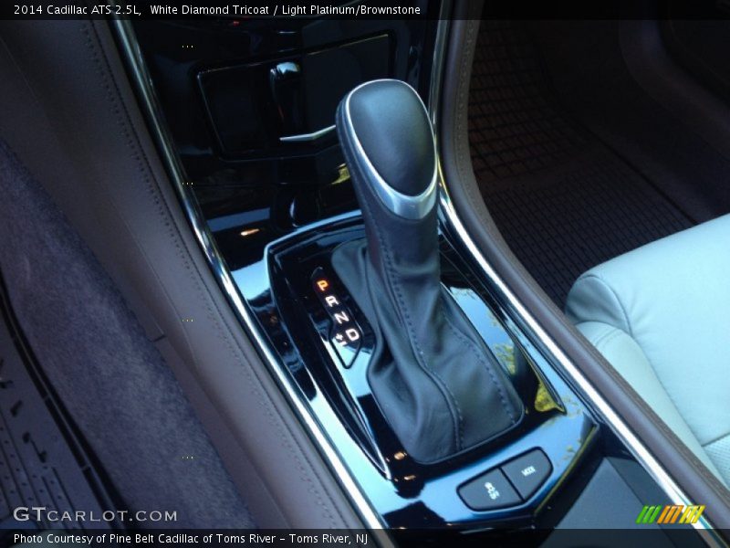 White Diamond Tricoat / Light Platinum/Brownstone 2014 Cadillac ATS 2.5L
