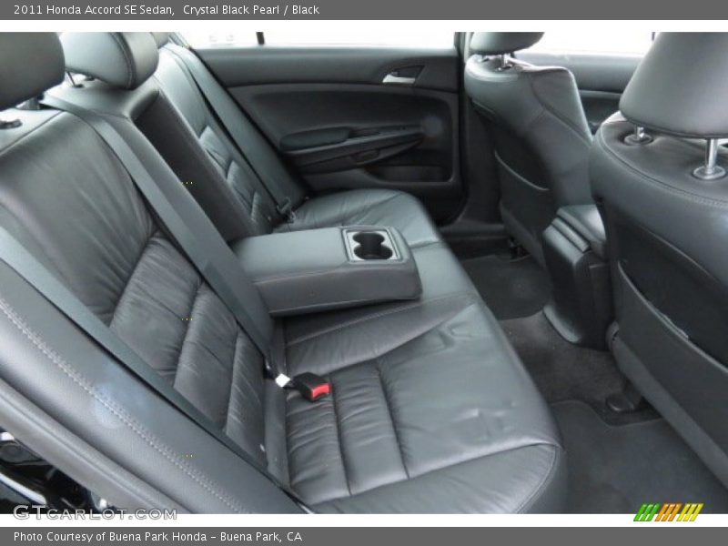 Crystal Black Pearl / Black 2011 Honda Accord SE Sedan