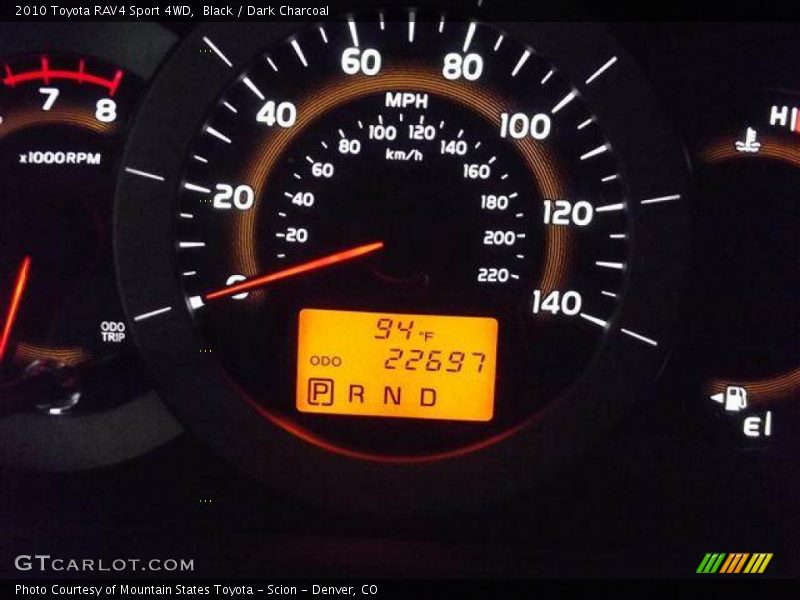 Black / Dark Charcoal 2010 Toyota RAV4 Sport 4WD