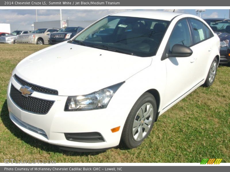 Summit White / Jet Black/Medium Titanium 2014 Chevrolet Cruze LS