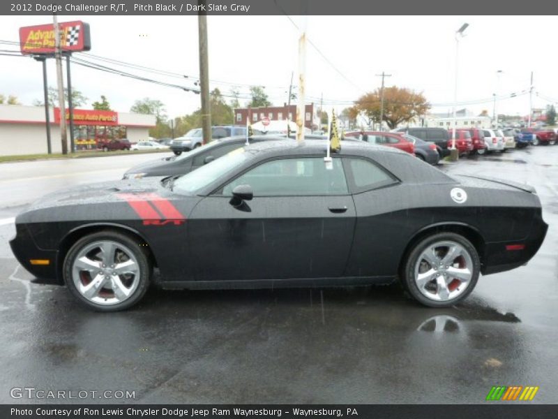 Pitch Black / Dark Slate Gray 2012 Dodge Challenger R/T