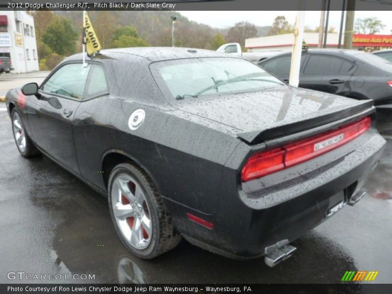 Pitch Black / Dark Slate Gray 2012 Dodge Challenger R/T