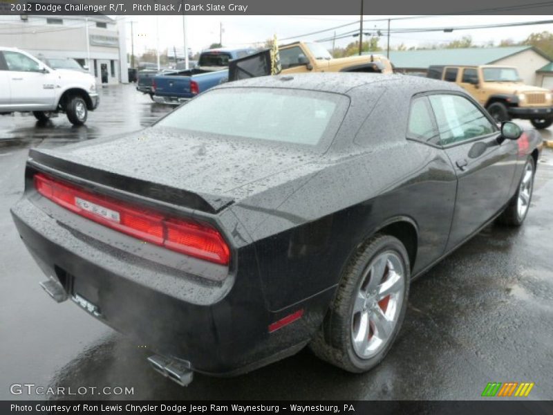 Pitch Black / Dark Slate Gray 2012 Dodge Challenger R/T