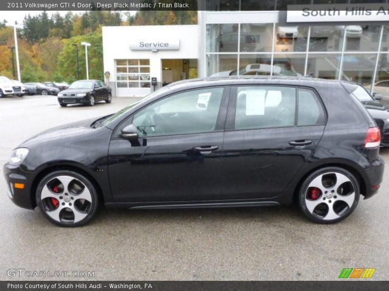 Deep Black Metallic / Titan Black 2011 Volkswagen GTI 4 Door