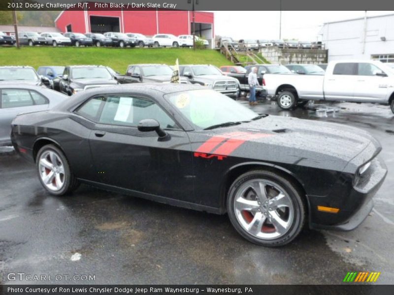 Pitch Black / Dark Slate Gray 2012 Dodge Challenger R/T