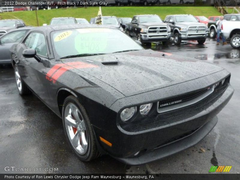 Pitch Black / Dark Slate Gray 2012 Dodge Challenger R/T