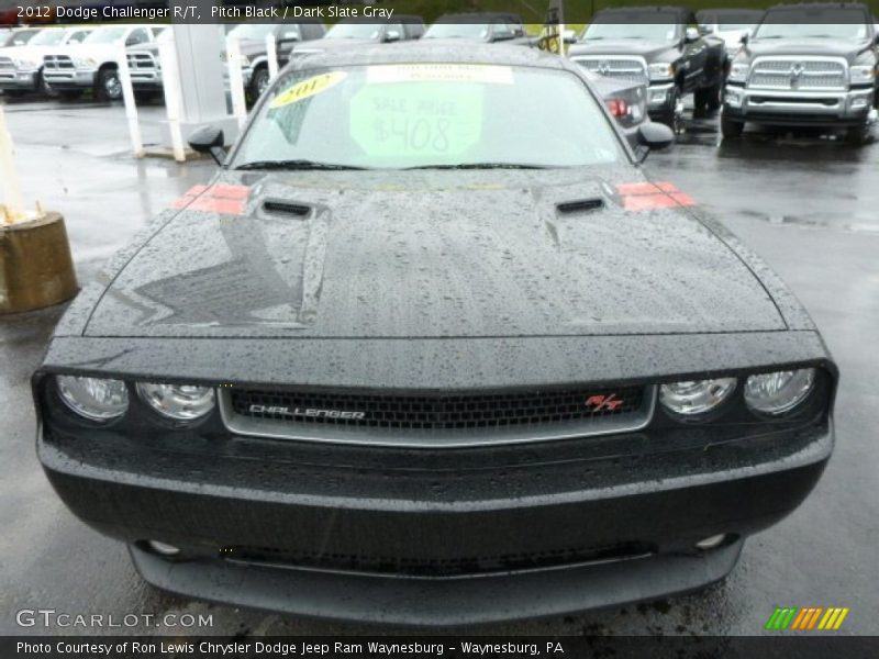 Pitch Black / Dark Slate Gray 2012 Dodge Challenger R/T