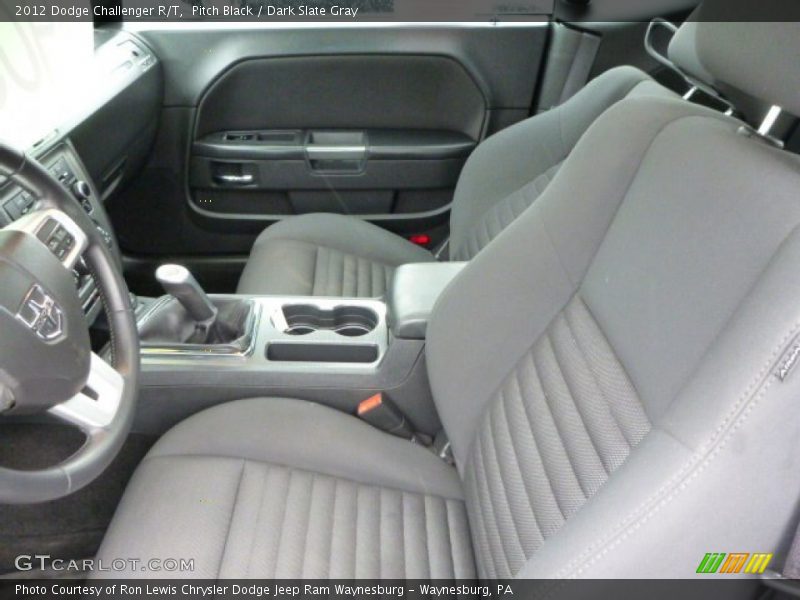 Pitch Black / Dark Slate Gray 2012 Dodge Challenger R/T