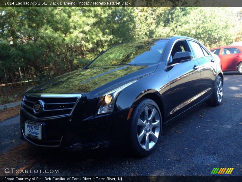 Black Diamond Tricoat / Morello Red/Jet Black 2014 Cadillac ATS 2.5L