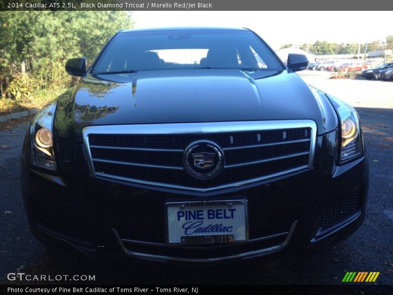 Black Diamond Tricoat / Morello Red/Jet Black 2014 Cadillac ATS 2.5L