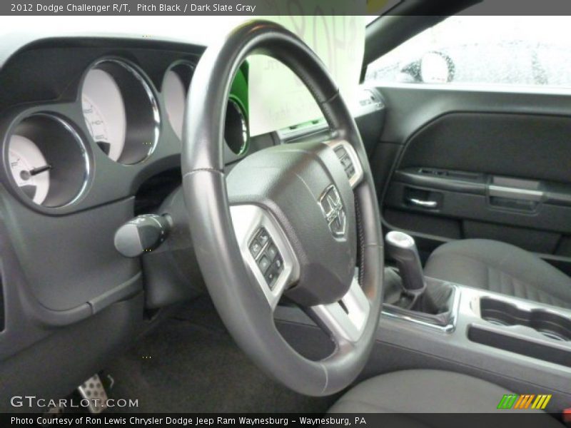 Pitch Black / Dark Slate Gray 2012 Dodge Challenger R/T