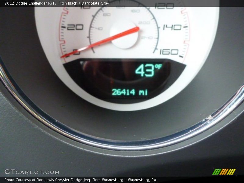 Pitch Black / Dark Slate Gray 2012 Dodge Challenger R/T