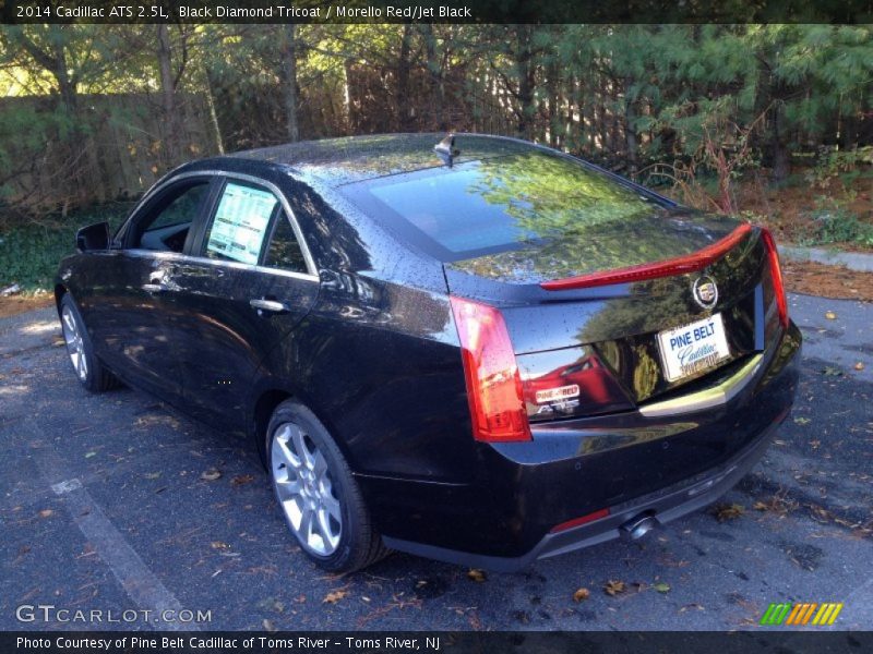 Black Diamond Tricoat / Morello Red/Jet Black 2014 Cadillac ATS 2.5L