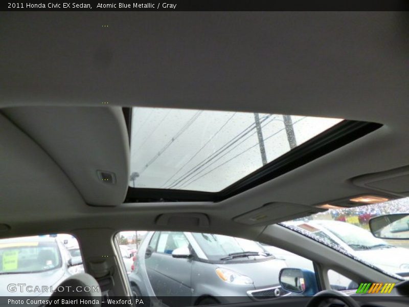 Atomic Blue Metallic / Gray 2011 Honda Civic EX Sedan