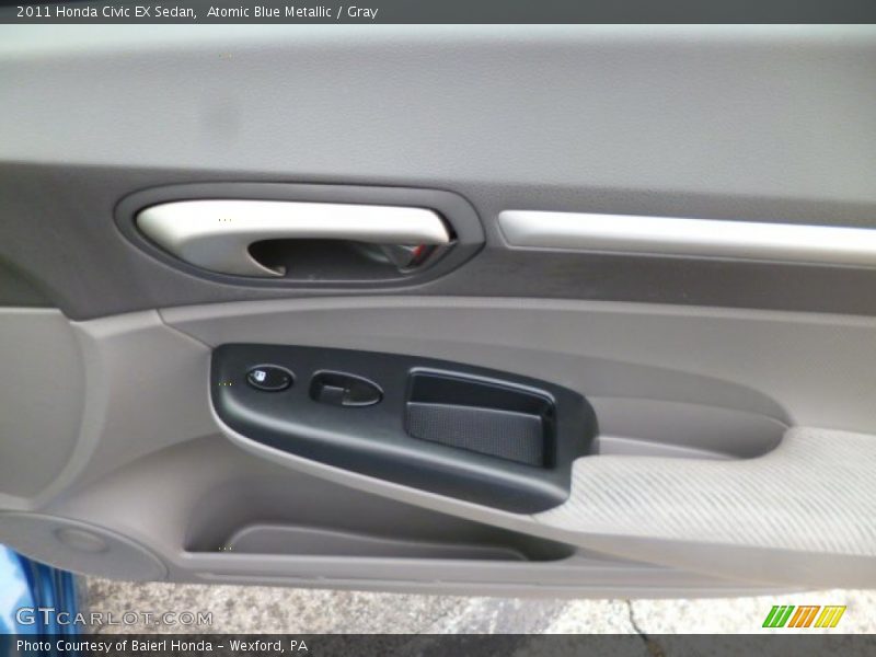 Atomic Blue Metallic / Gray 2011 Honda Civic EX Sedan