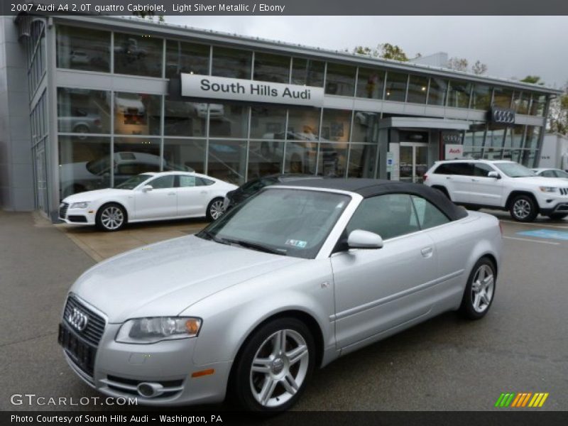 Light Silver Metallic / Ebony 2007 Audi A4 2.0T quattro Cabriolet