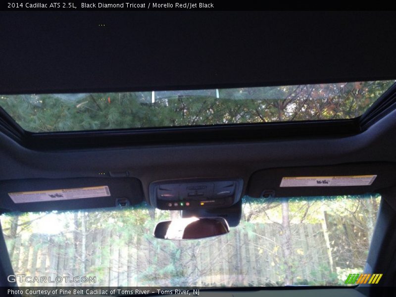 Black Diamond Tricoat / Morello Red/Jet Black 2014 Cadillac ATS 2.5L