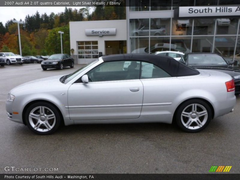 Light Silver Metallic / Ebony 2007 Audi A4 2.0T quattro Cabriolet