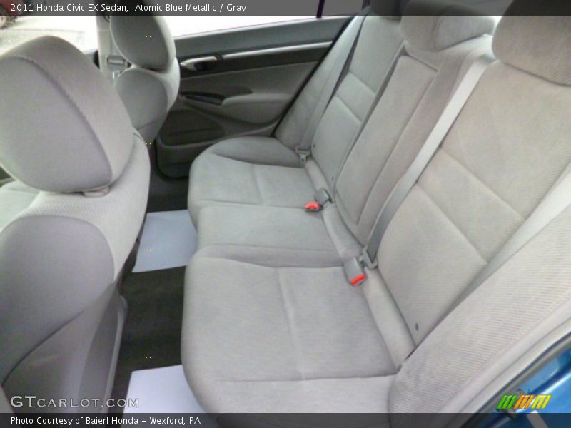 Atomic Blue Metallic / Gray 2011 Honda Civic EX Sedan
